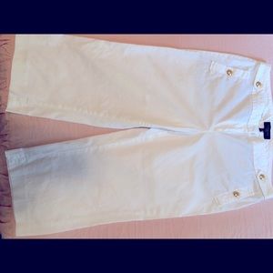 Talbot's Petite Size 12 capri pants in White